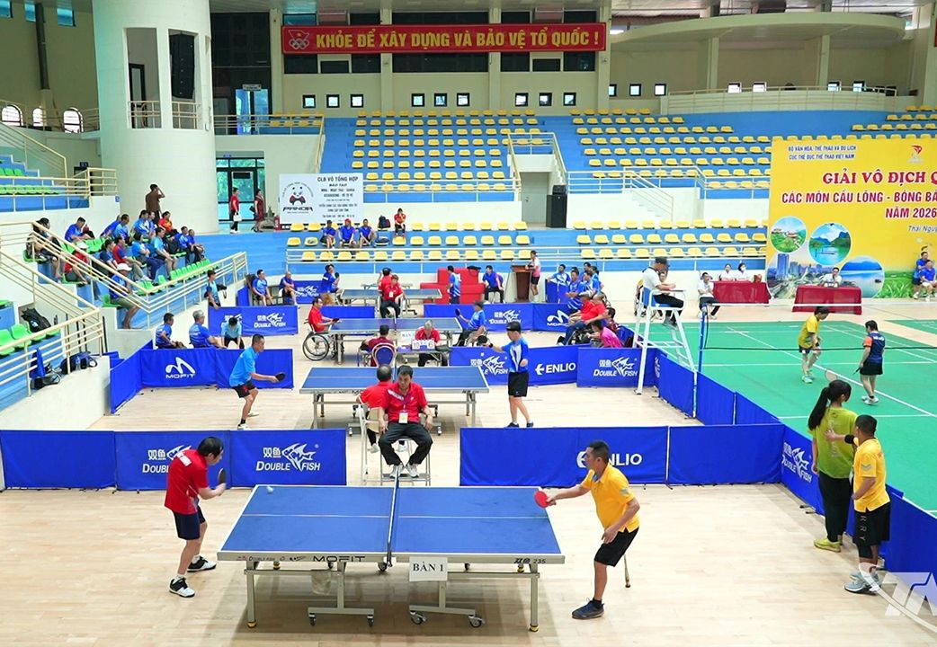 Khai mạc Giải vô địch quốc gia các môn Cầu lông, Bóng bàn người khuyết tật năm 2026 